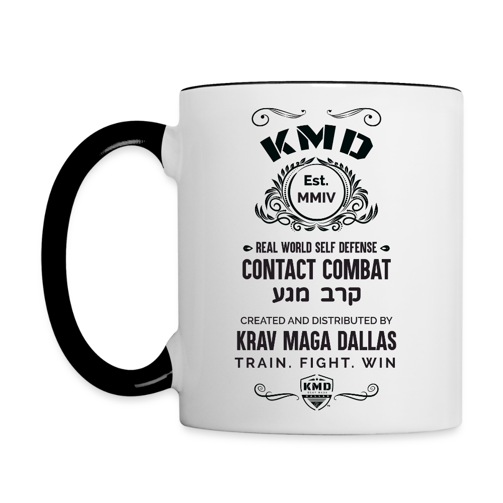 Vintage Style Mug 11oz - white/black