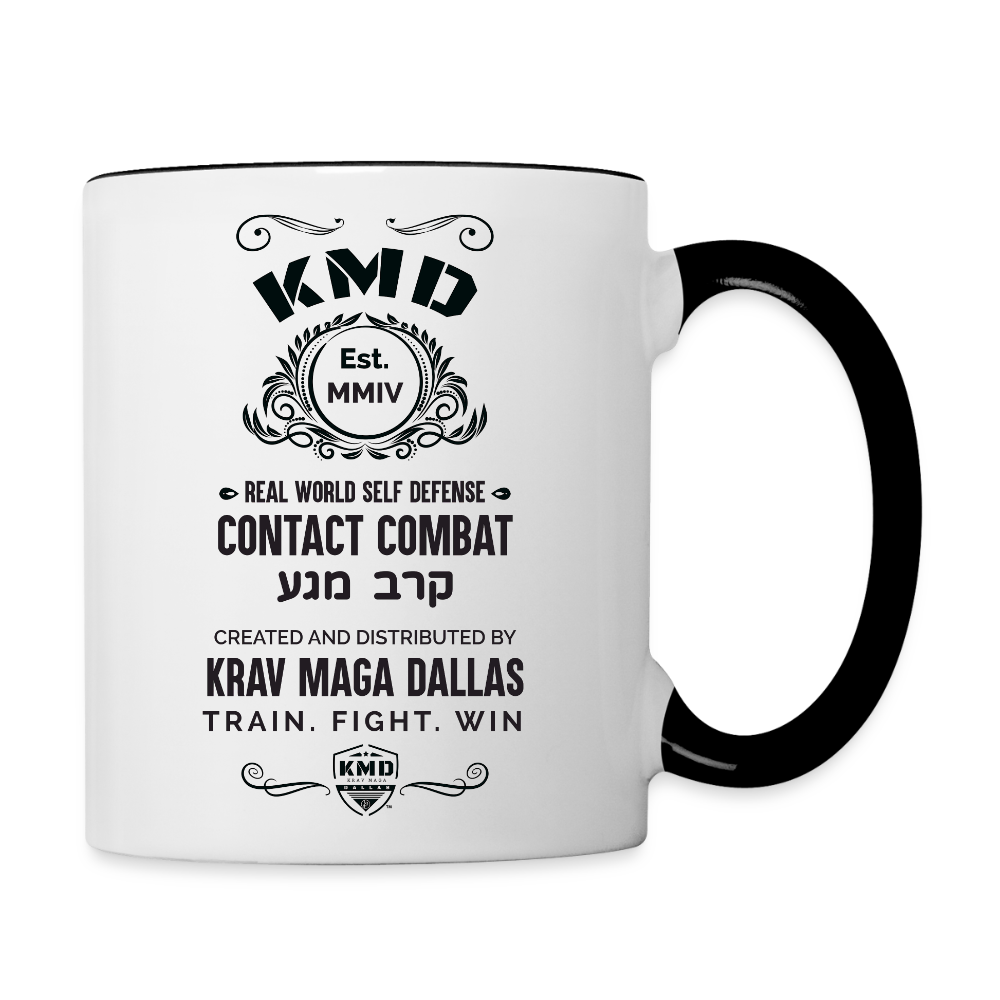 Vintage Style Mug 11oz - white/black
