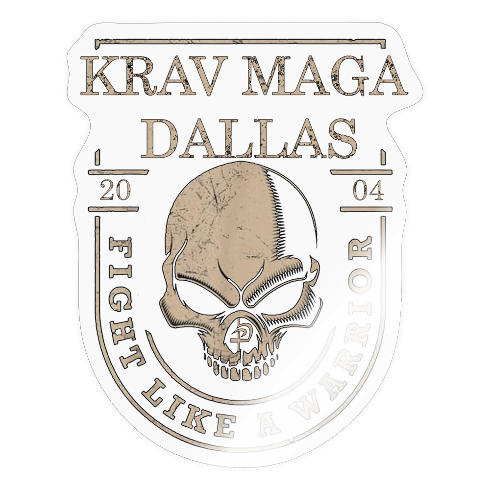 Like a Warrior Sticker - transparent glossy