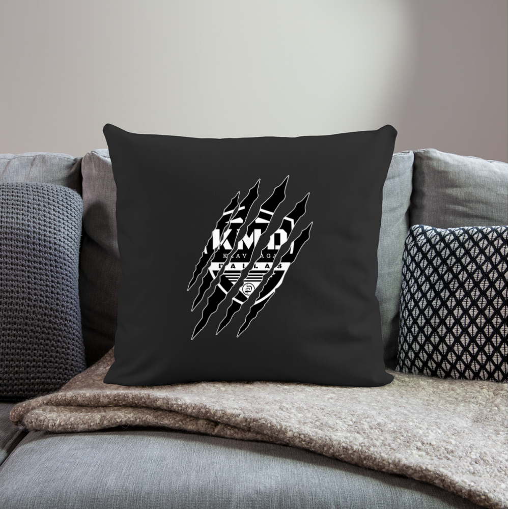 Throw Pillow Cover 18” x 18” - black