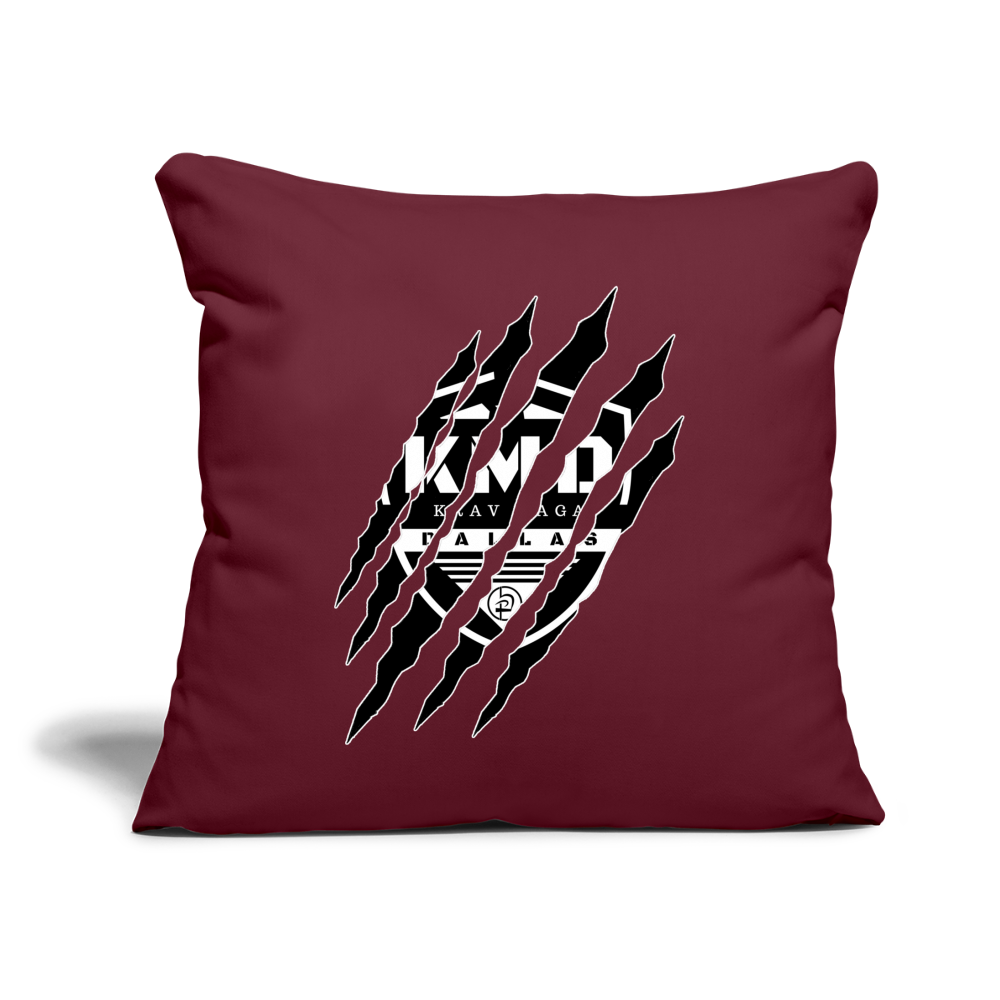 Throw Pillow Cover 18” x 18” - burgundy