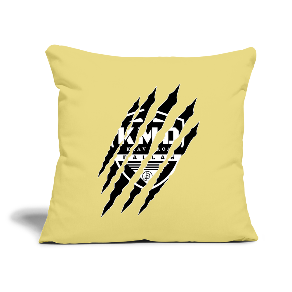 Throw Pillow Cover 18” x 18” - washed yellow