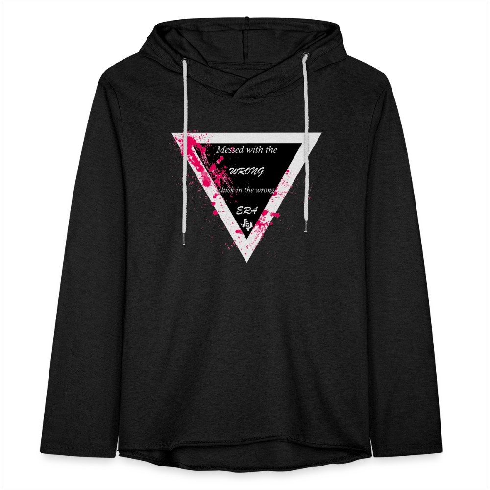 Lightweight Wrong Girl Wrong Era Hoodie - charcoal grey
