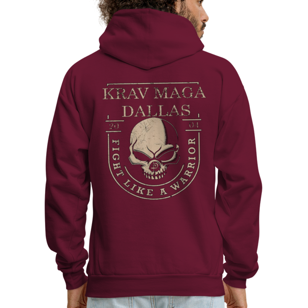 Like A Warrior Hoodie - burgundy