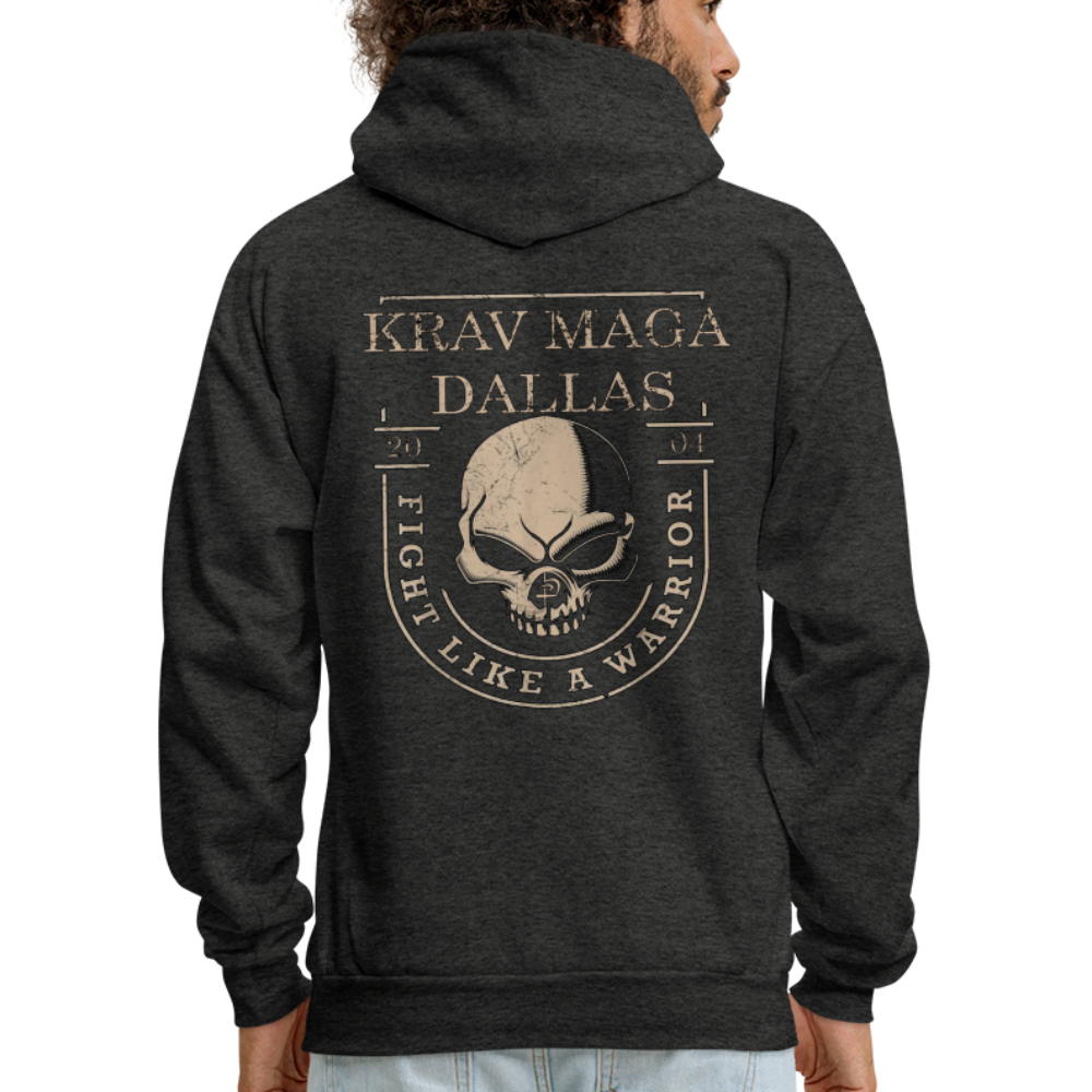 Like A Warrior Hoodie - charcoal grey