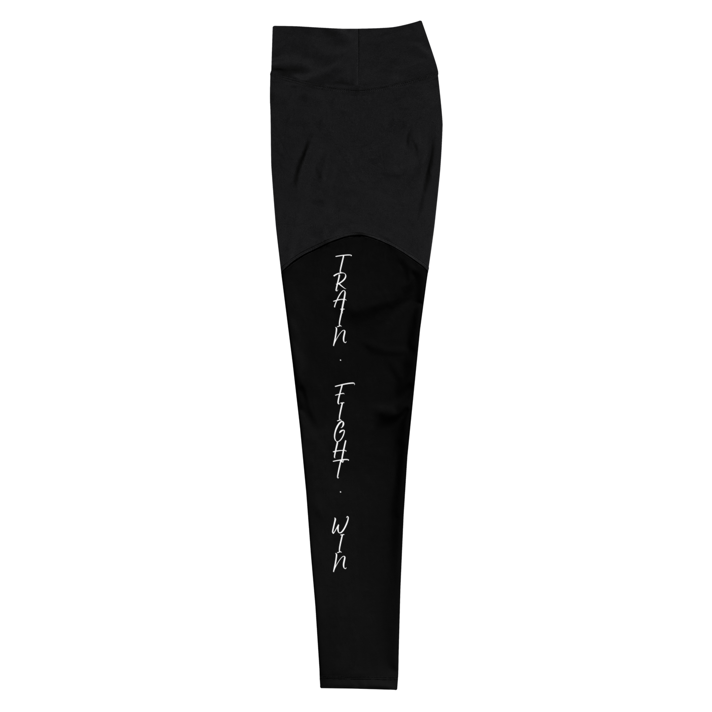 Train Fight Win Sports Leggings