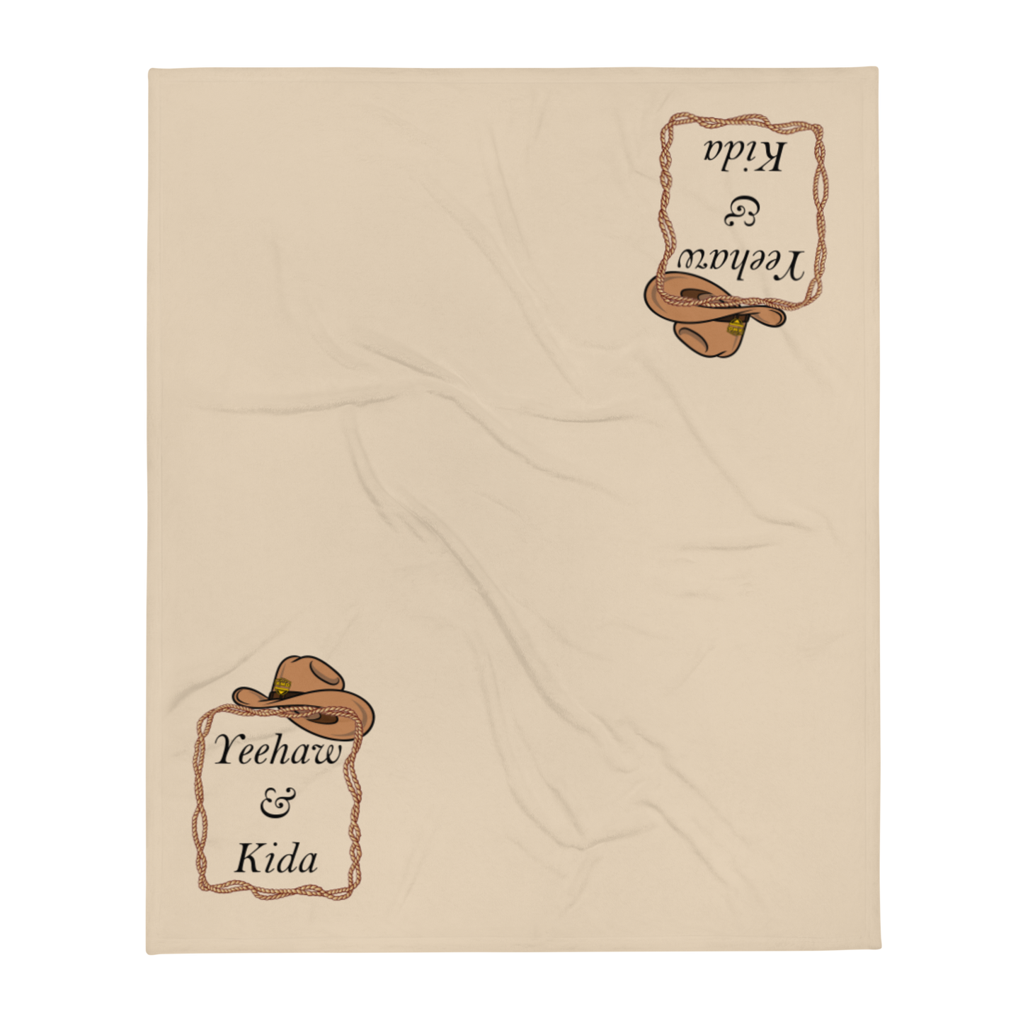 Yeehaw & Kida Throw Blanket