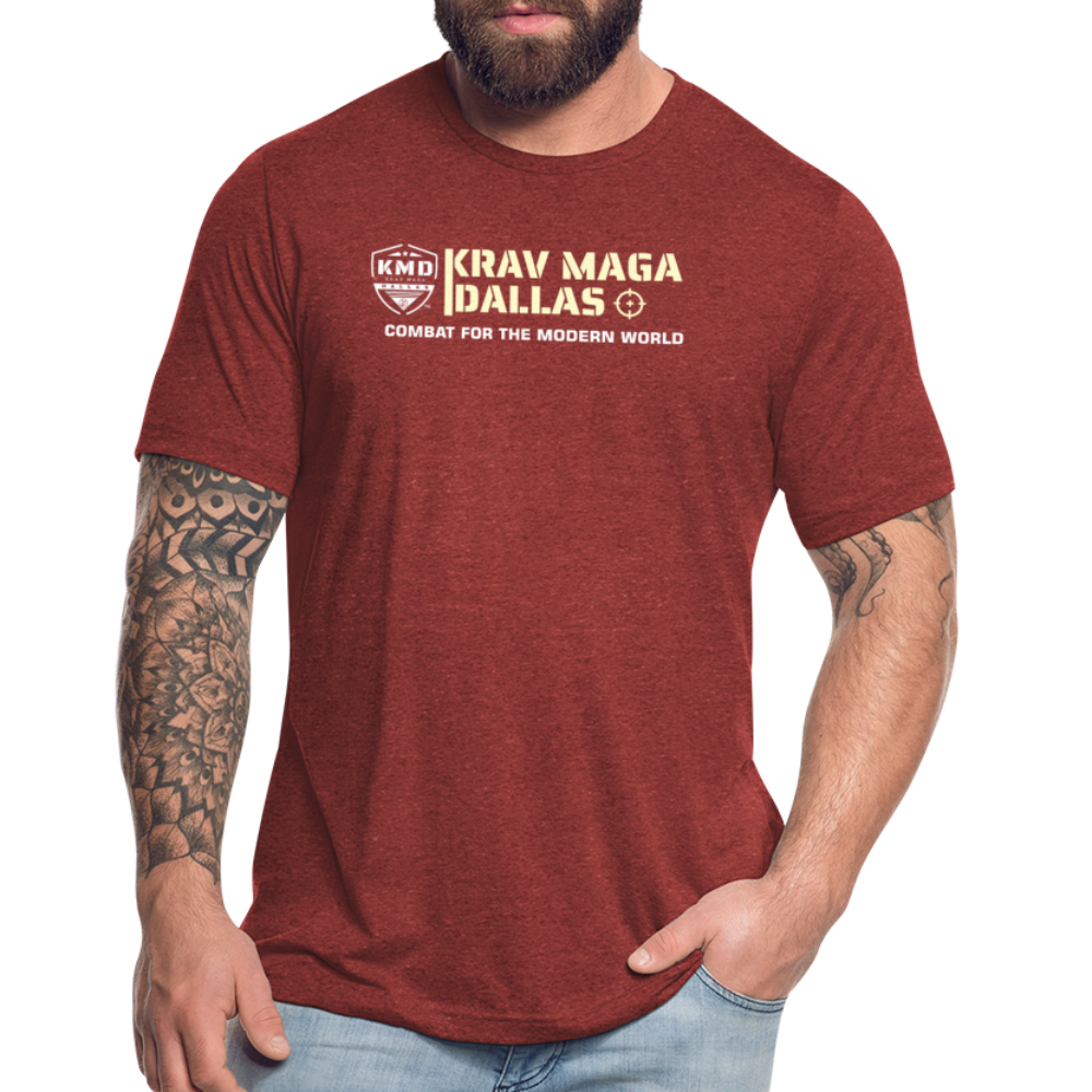 Combat for the Modern World Tri-Blend T-Shirt - heather cranberry