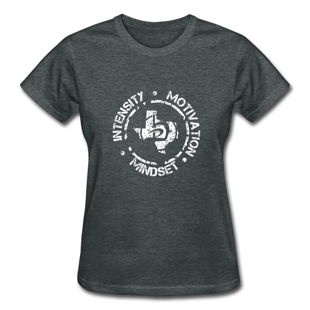 Women's Intensity Motivation Mindset T-Shirt - deep heather