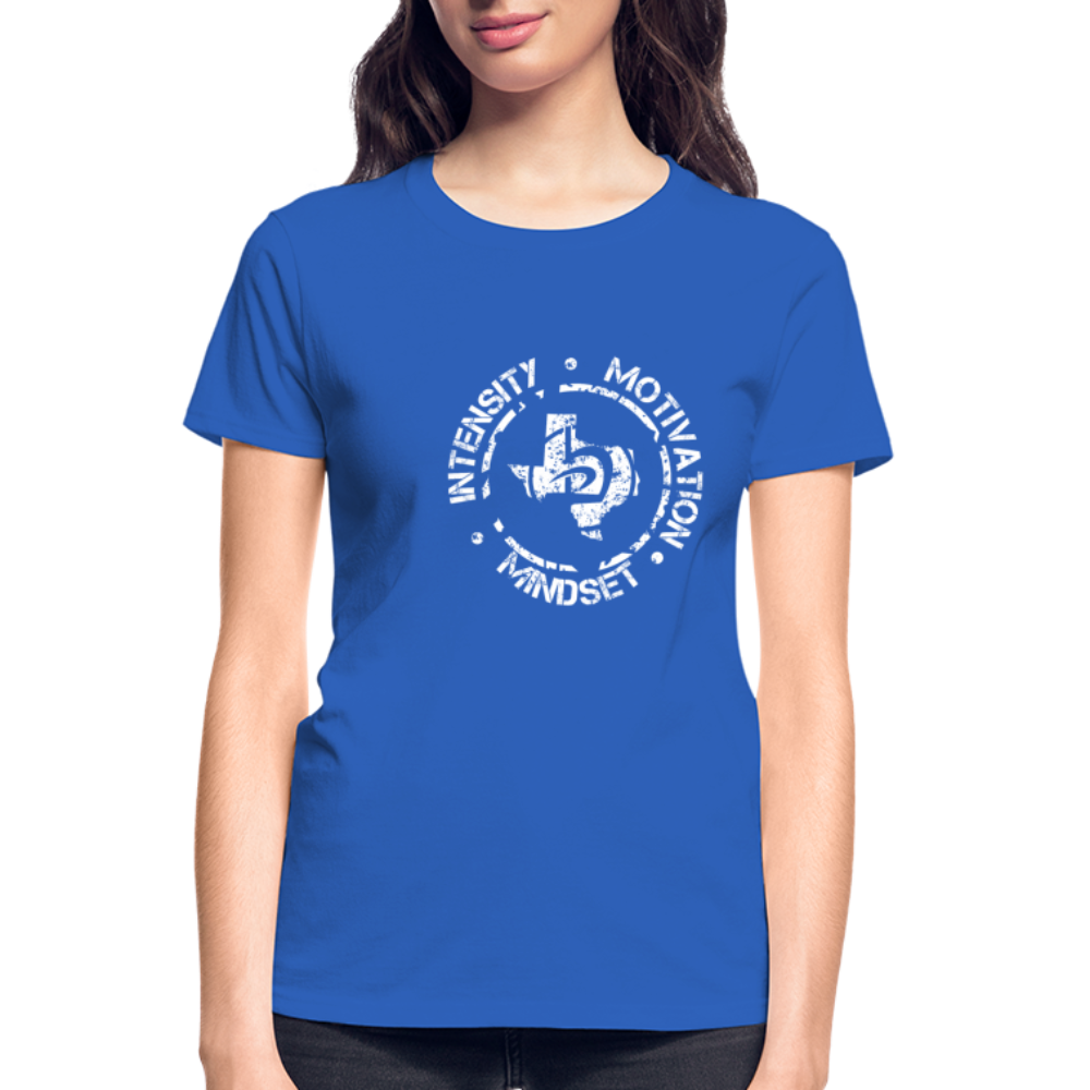 Women's Intensity Motivation Mindset T-Shirt - royal blue