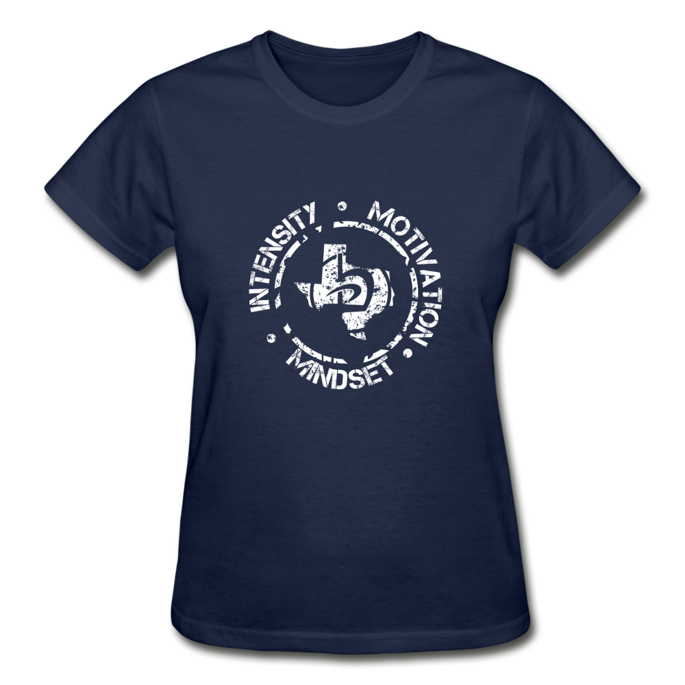 Women's Intensity Motivation Mindset T-Shirt - navy