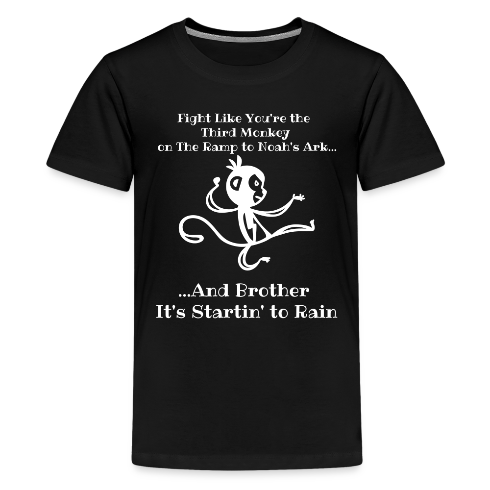 Fight like the 3rd Monkey - black