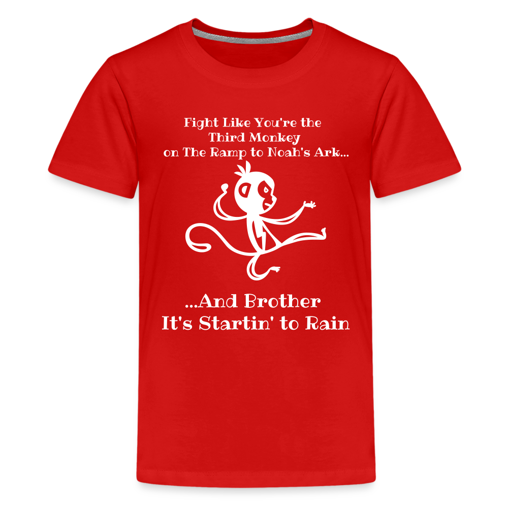 Fight like the 3rd Monkey - red
