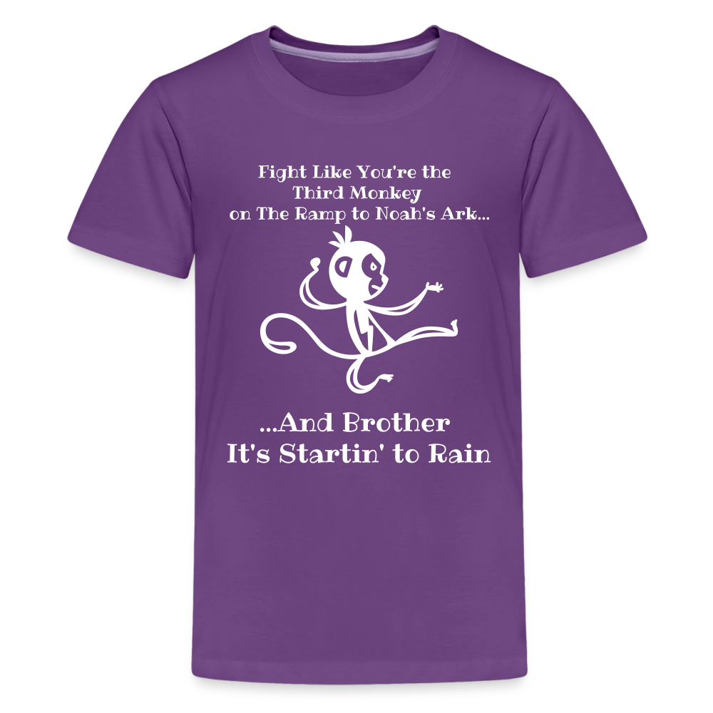 Fight like the 3rd Monkey - purple