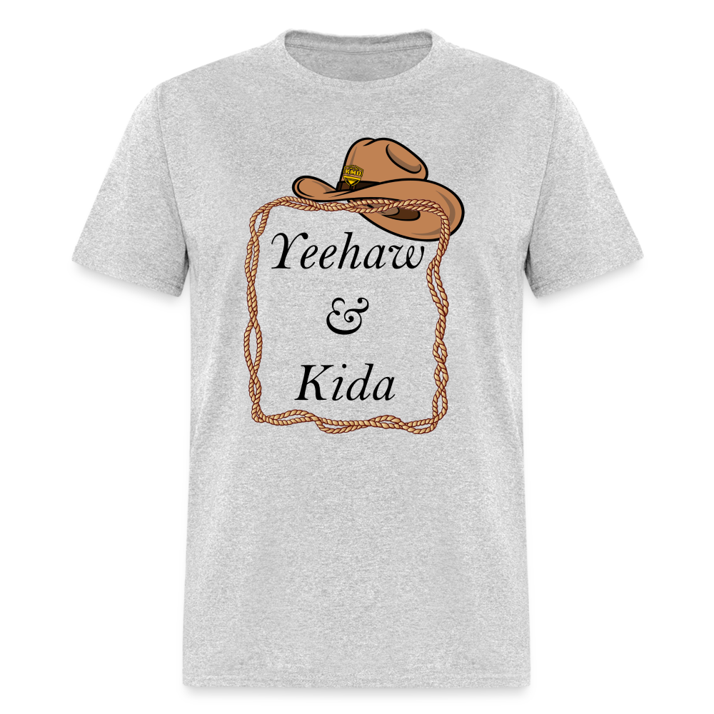 Yeehaw & Kida T-Shirt - heather gray