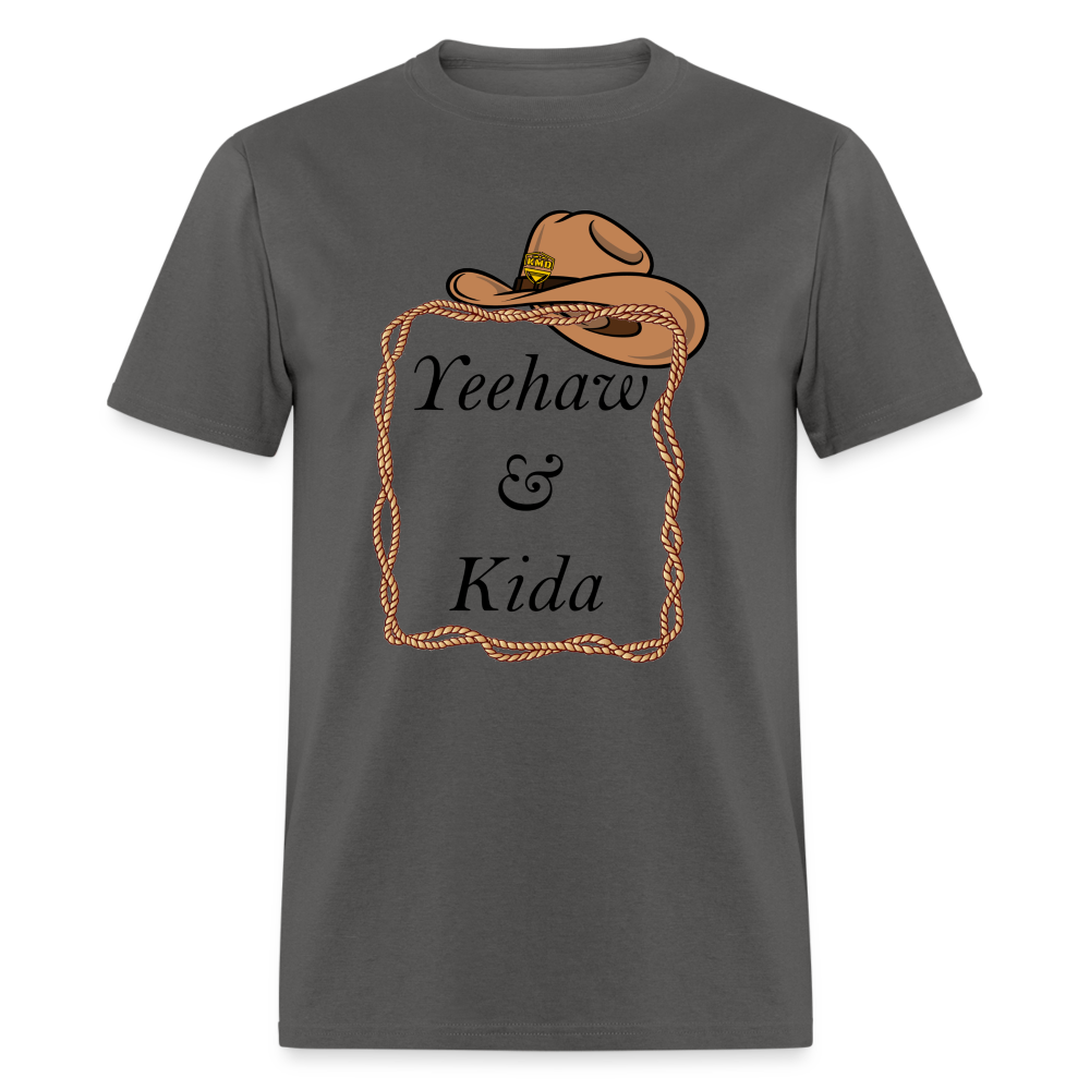 Yeehaw & Kida T-Shirt - charcoal