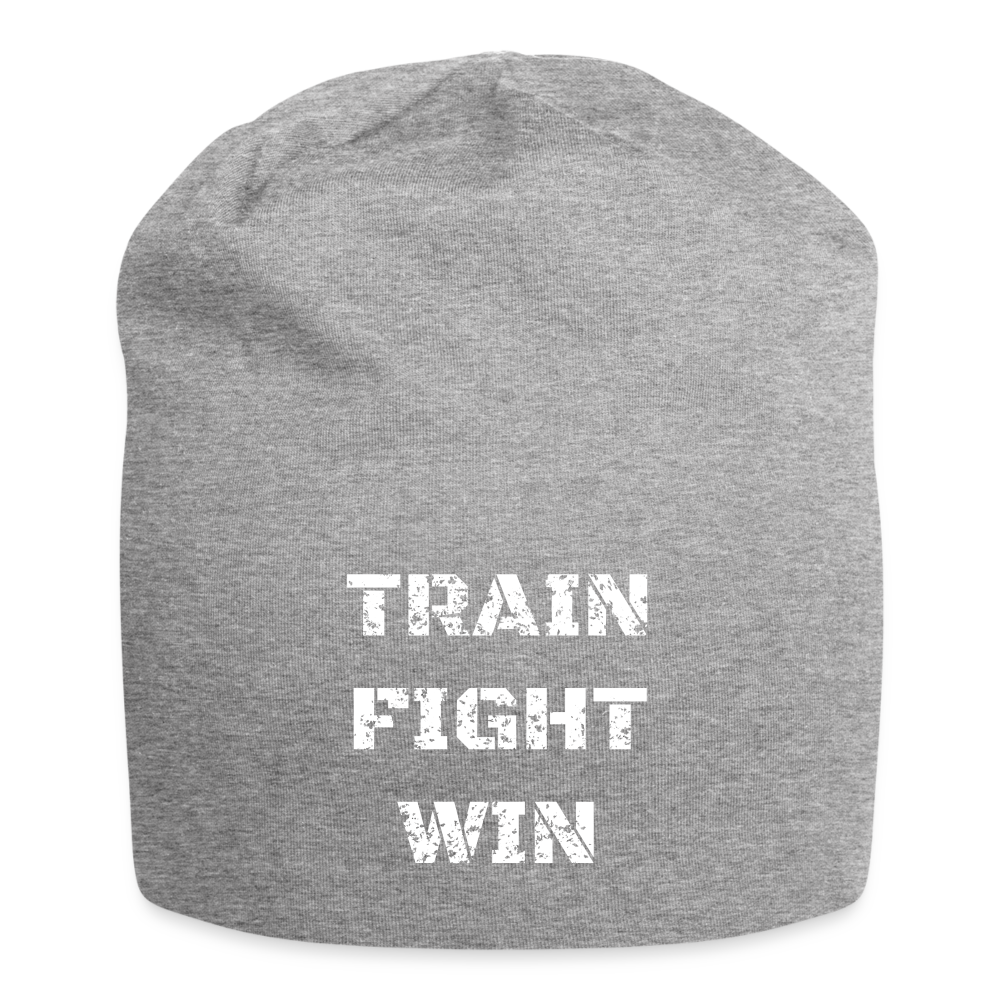 Train. Fight. Win. Beanie - heather gray