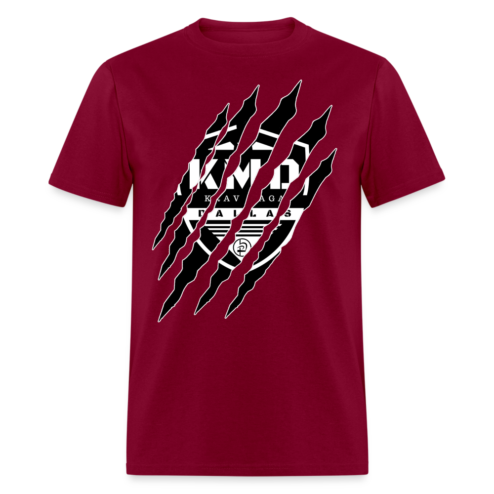 Claw & Shield T-Shirt - burgundy