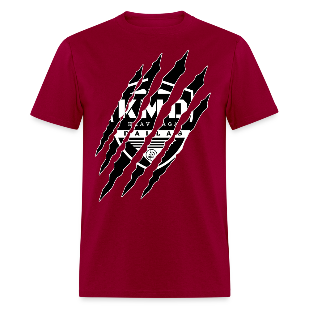 Claw & Shield T-Shirt - dark red