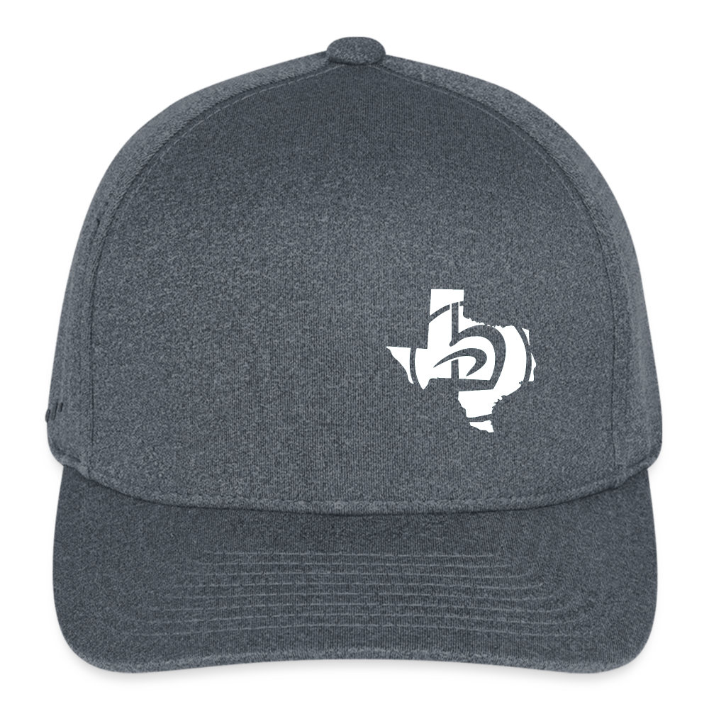 Tx Fitted Cap (Front White) - dark heather gray