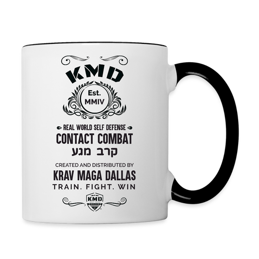 Vintage Style Mug 11oz - white/black