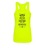 Contact Combat Racerback Tank Top - neon yellow