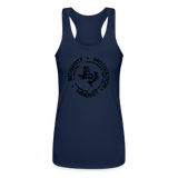 Intensity Mindset Motivation Racerback Tank Top - navy