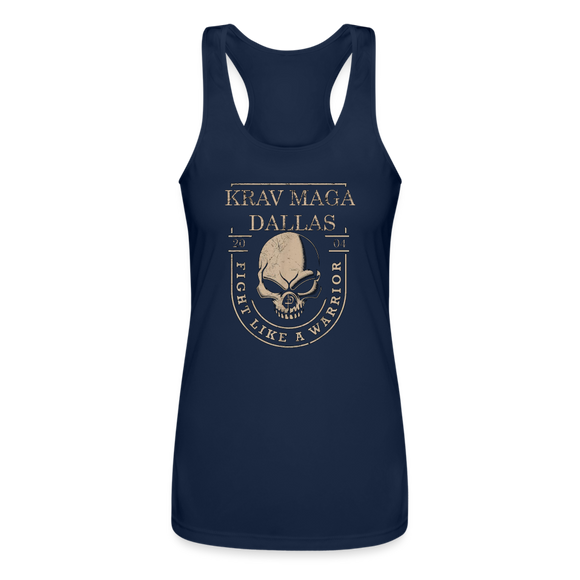 Like a Warrior Racerback Tank Top - navy