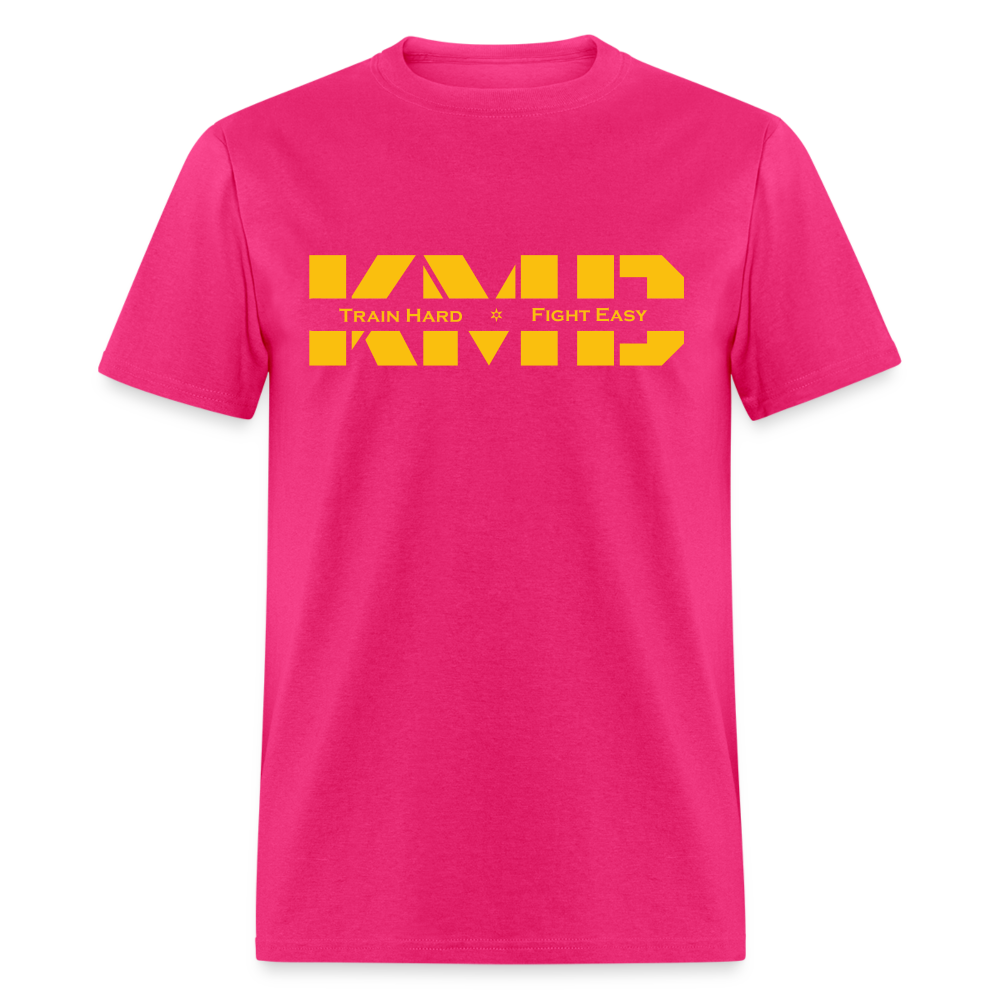 Train Hard Fight Easy T-Shirt - fuchsia