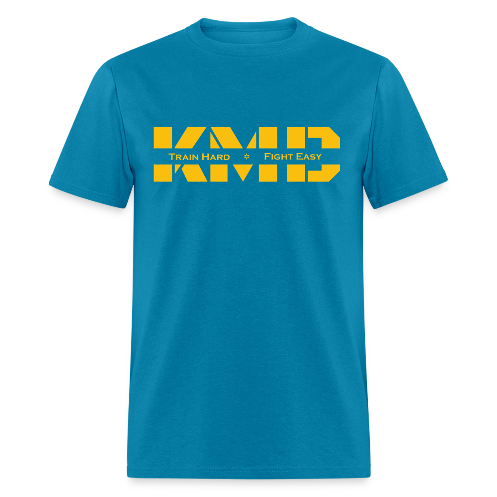 Train Hard Fight Easy T-Shirt - turquoise