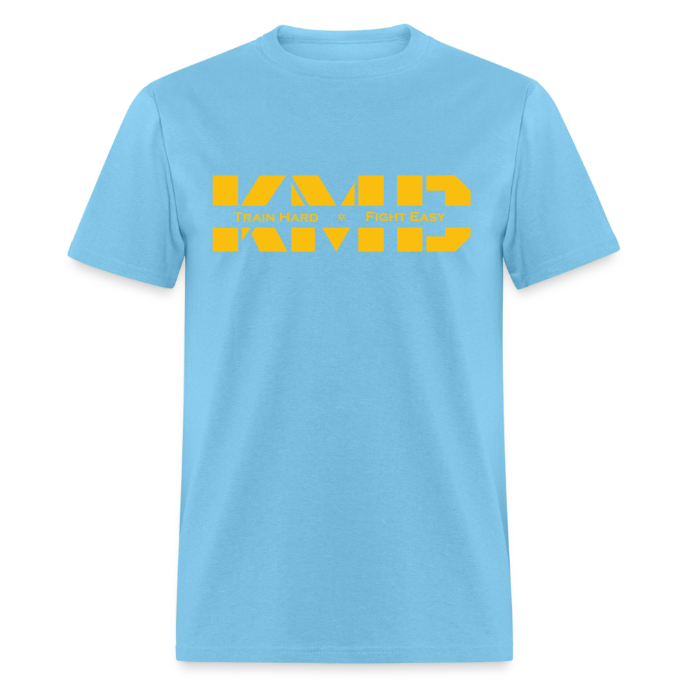 Train Hard Fight Easy T-Shirt - aquatic blue