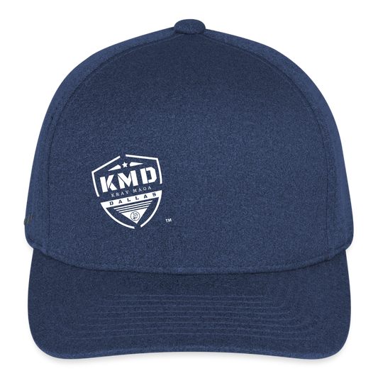 Flexfit Fitted KMD Shield Baseball Cap - heather navy