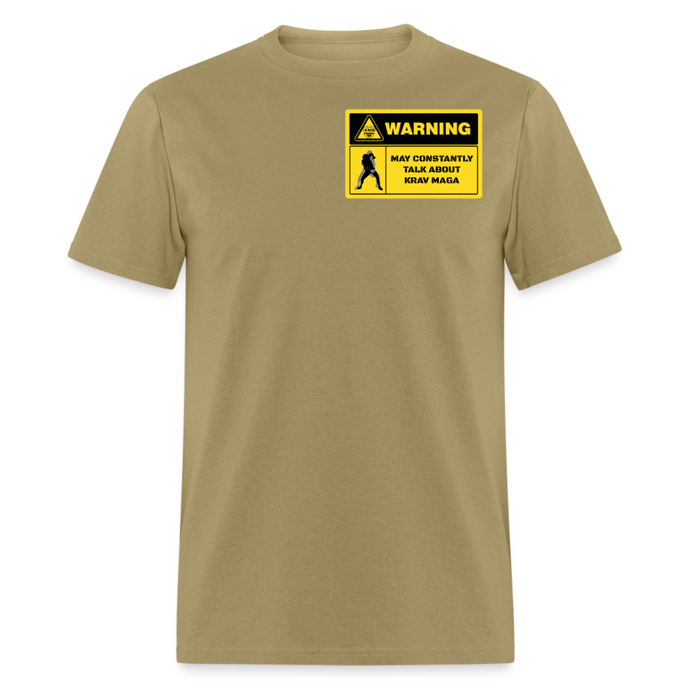 "WARNING" T-Shirt - khaki