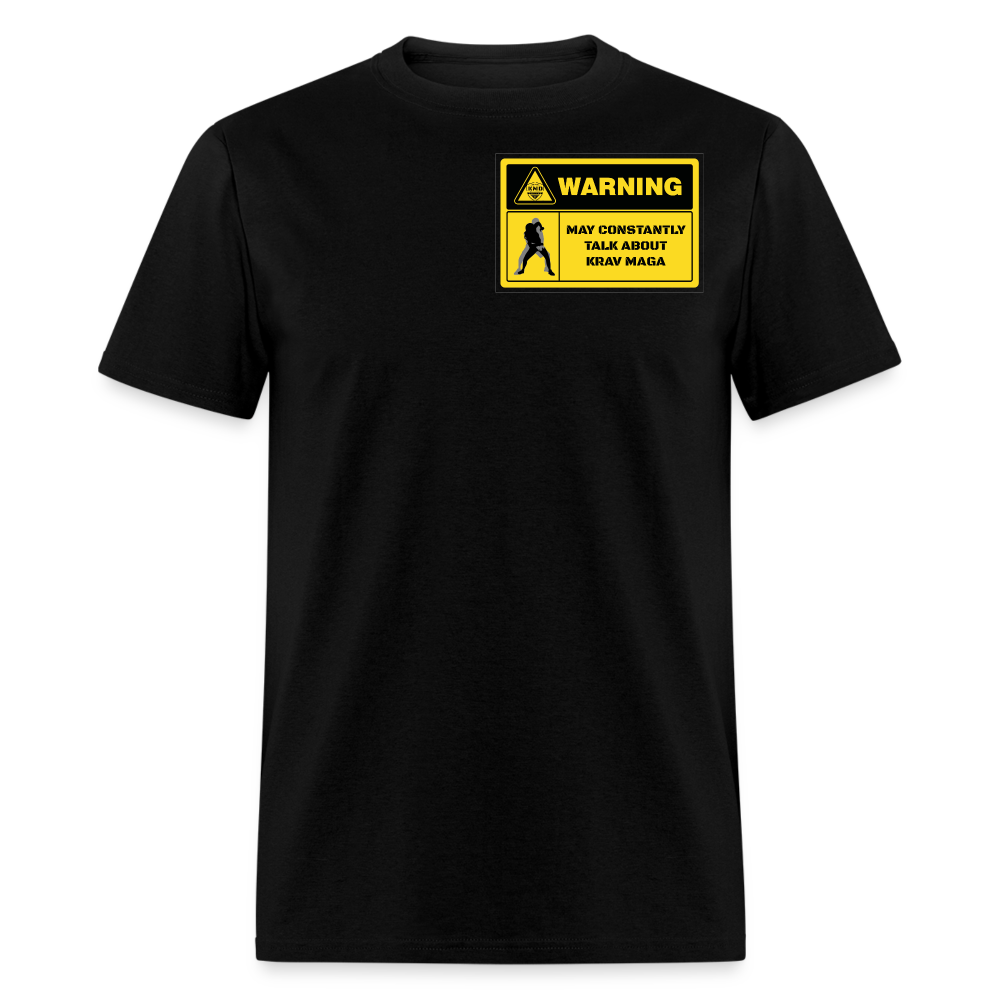 "WARNING" T-Shirt - black