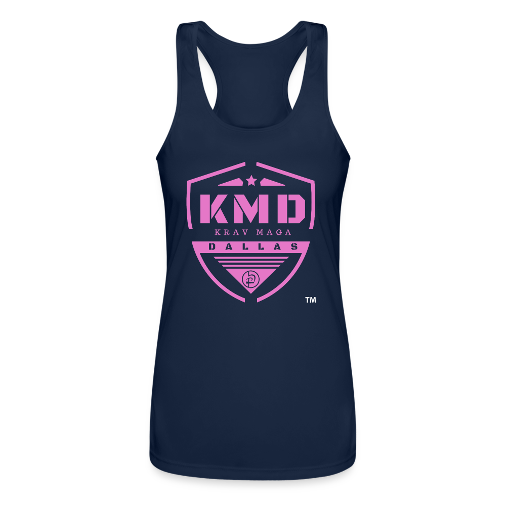 Shield Racerback Tank Top - navy