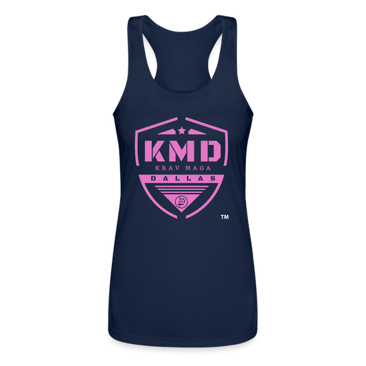 Shield Racerback Tank Top - navy