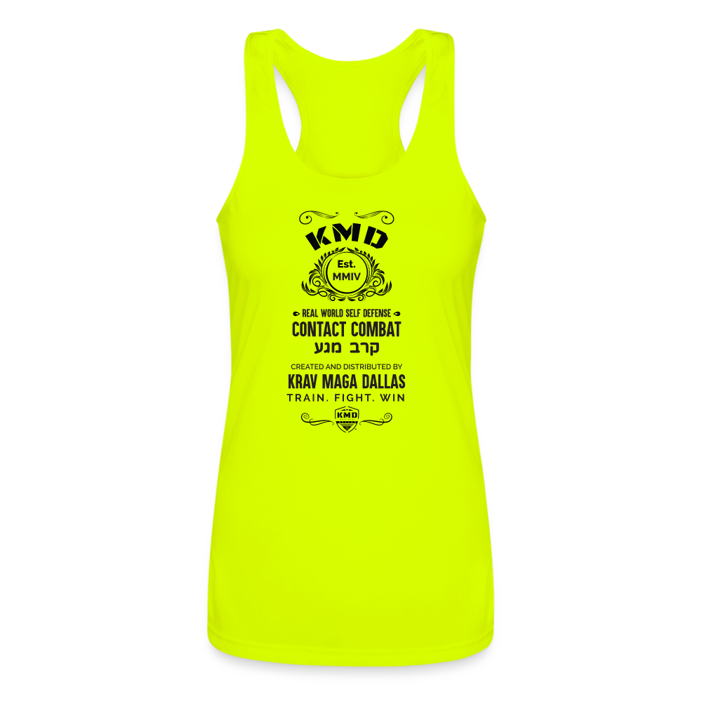 Contact Combat Racerback Tank Top - neon yellow