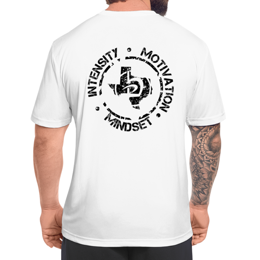 Moisture Wicking Intensity/Motivation/Mindset T-Shirt - white