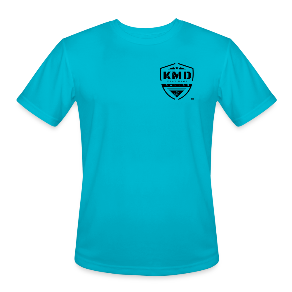 Moisture Wicking Intensity/Motivation/Mindset T-Shirt - turquoise