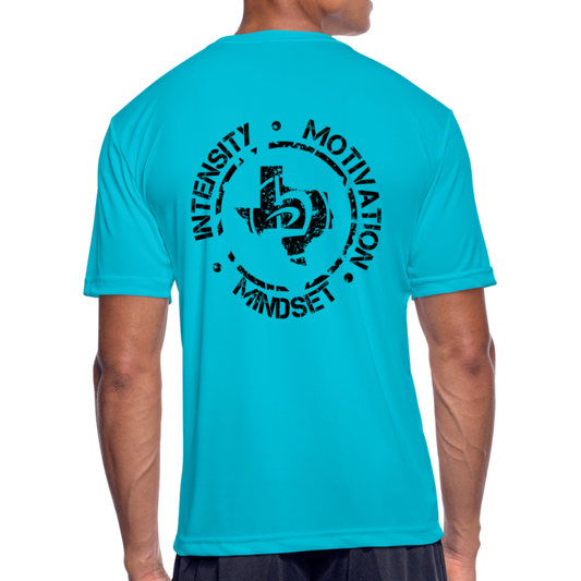 Moisture Wicking Intensity/Motivation/Mindset T-Shirt - turquoise