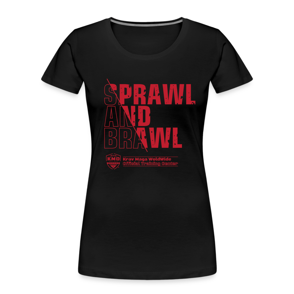 Women’s Sprawl and Brawl T-shirt - black