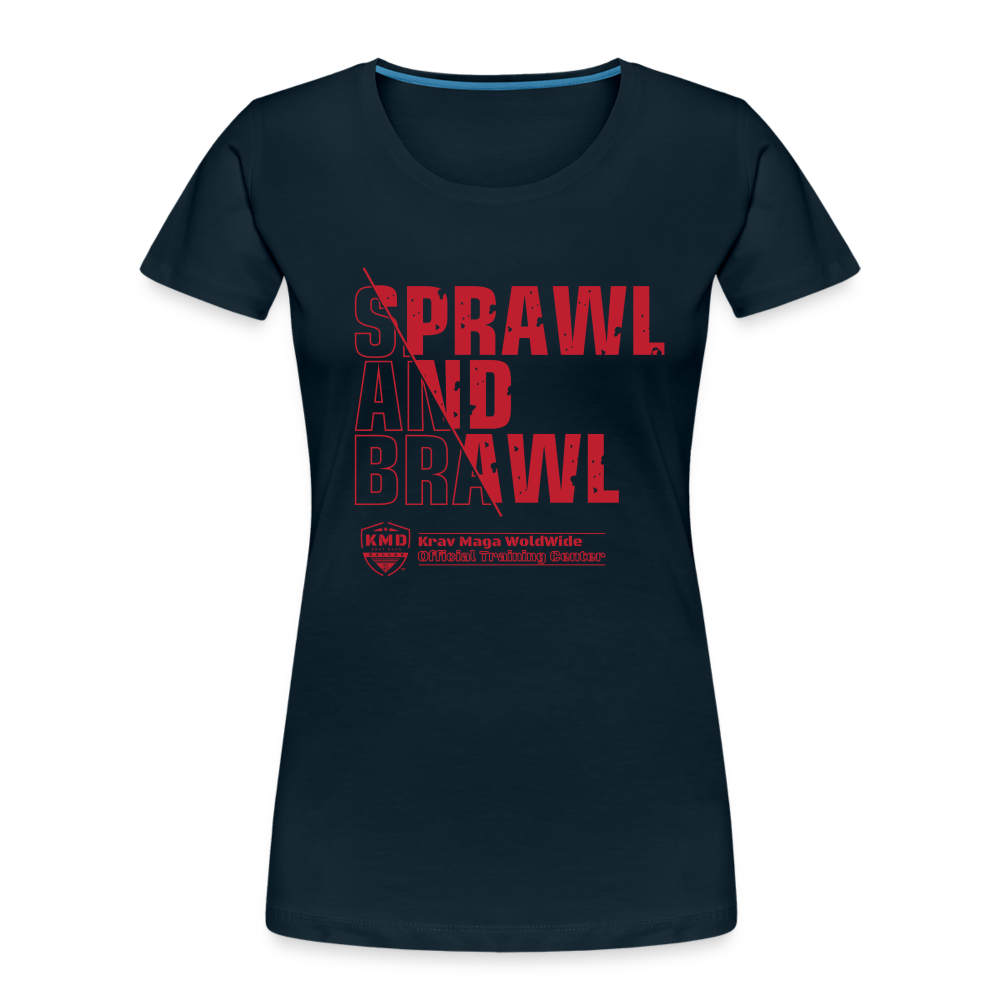 Women’s Sprawl and Brawl T-shirt - deep navy