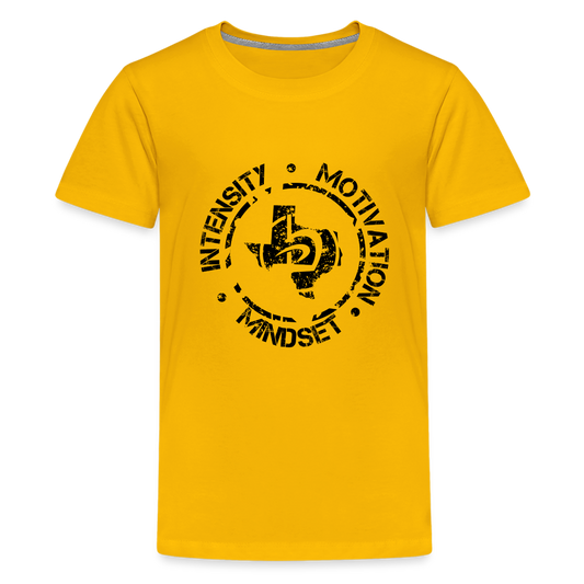 Kids' Intensity Motivation Mindset T-Shirt - sun yellow