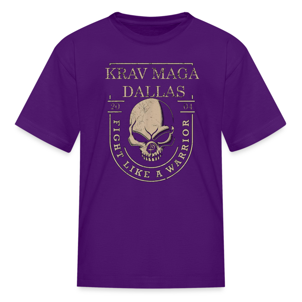 Kids' "Like A Warrior" T-Shirt - purple