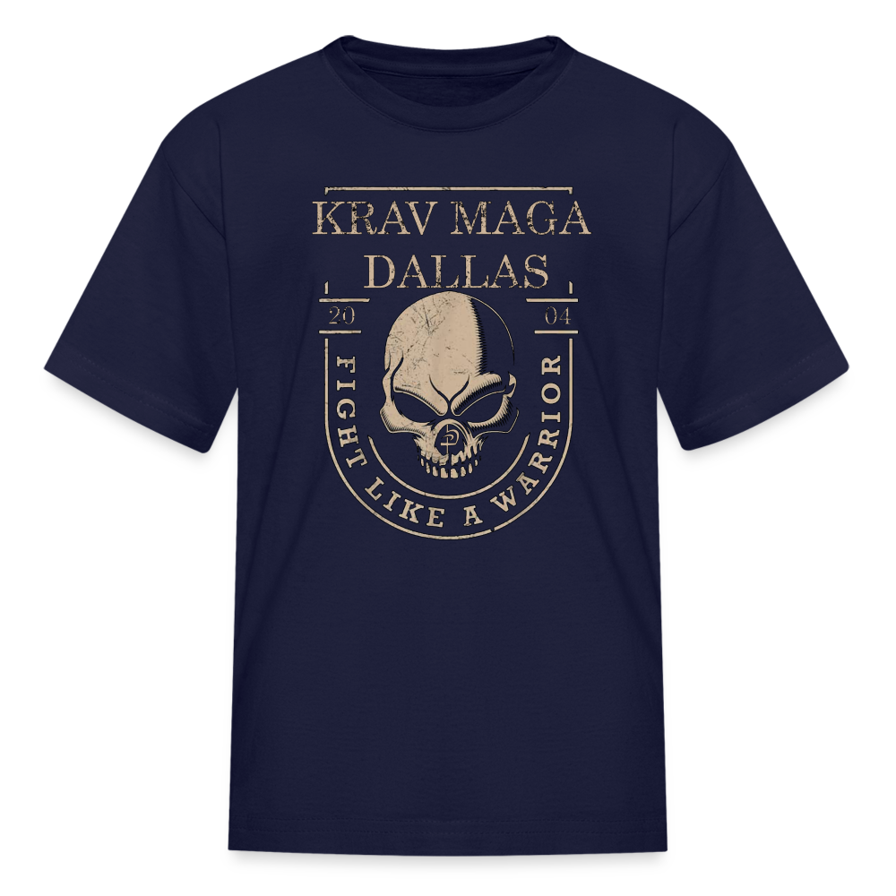 Kids' "Like A Warrior" T-Shirt - navy