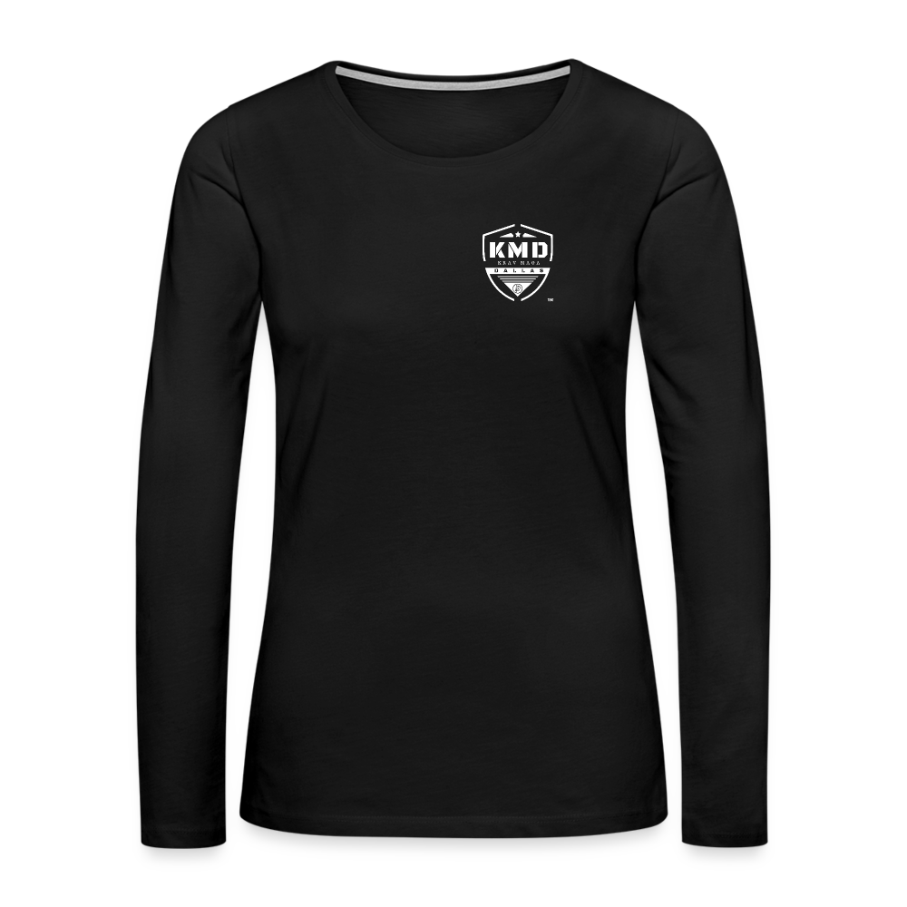 Women's Long Sleeve Intensity Motivation Mindset Shirt - black