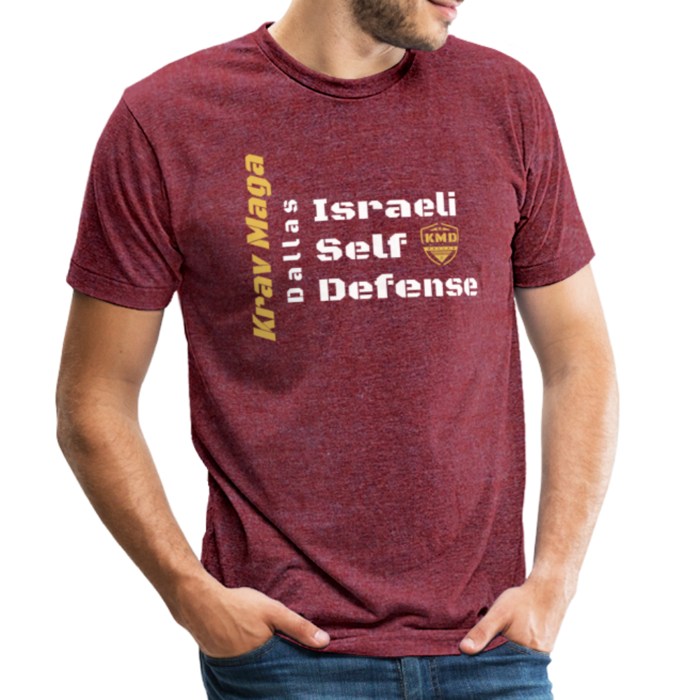 Israeli Self Defense Tri-Blend T-shirt - heather cranberry