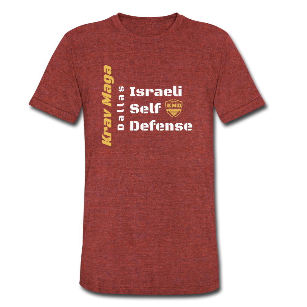 Israeli Self Defense Tri-Blend T-shirt - heather cranberry