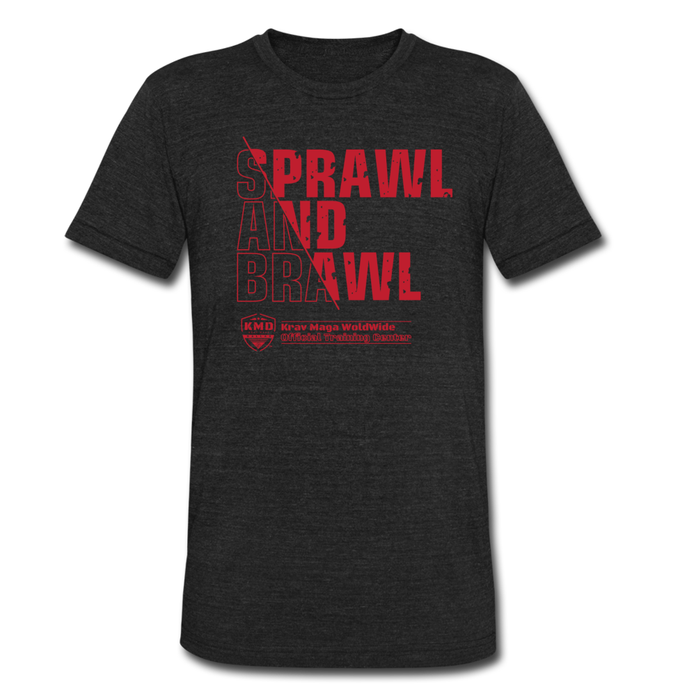 Sprawl And Brawl Tri-Blend T-Shirt - heather black