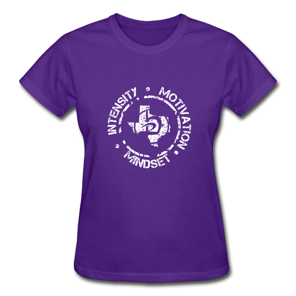 Women's Intensity Motivation Mindset T-Shirt - purple